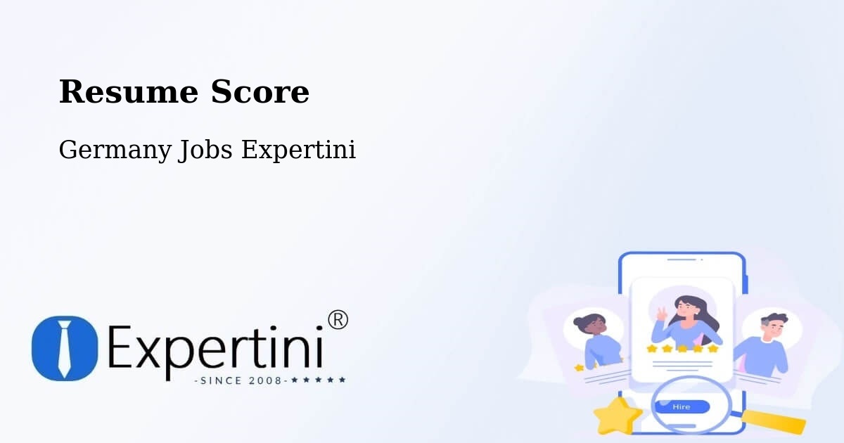 Resume Score & Job Description Match Tool – Lamspringe - Germany Jobs Expertini