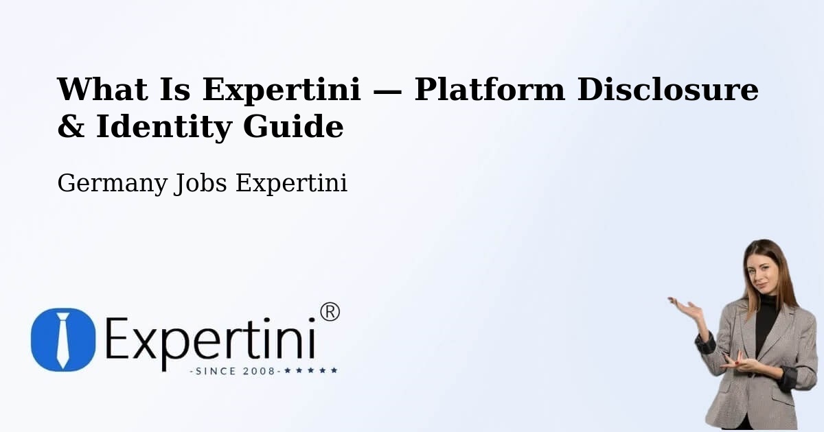 What Is Expertini — Platform Disclosure & Identity Guide – Lamspringe